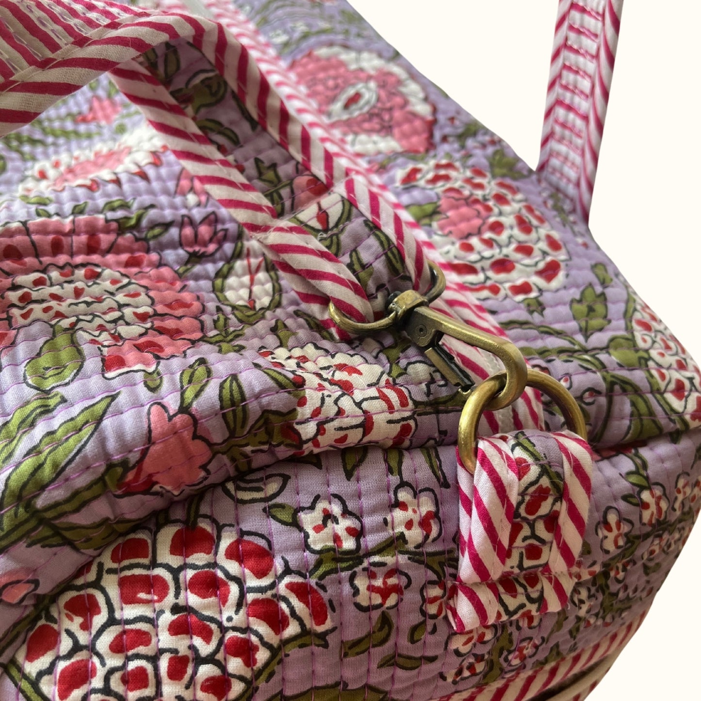 Sac à langer évolutif "Lilas Indian Hortensias"