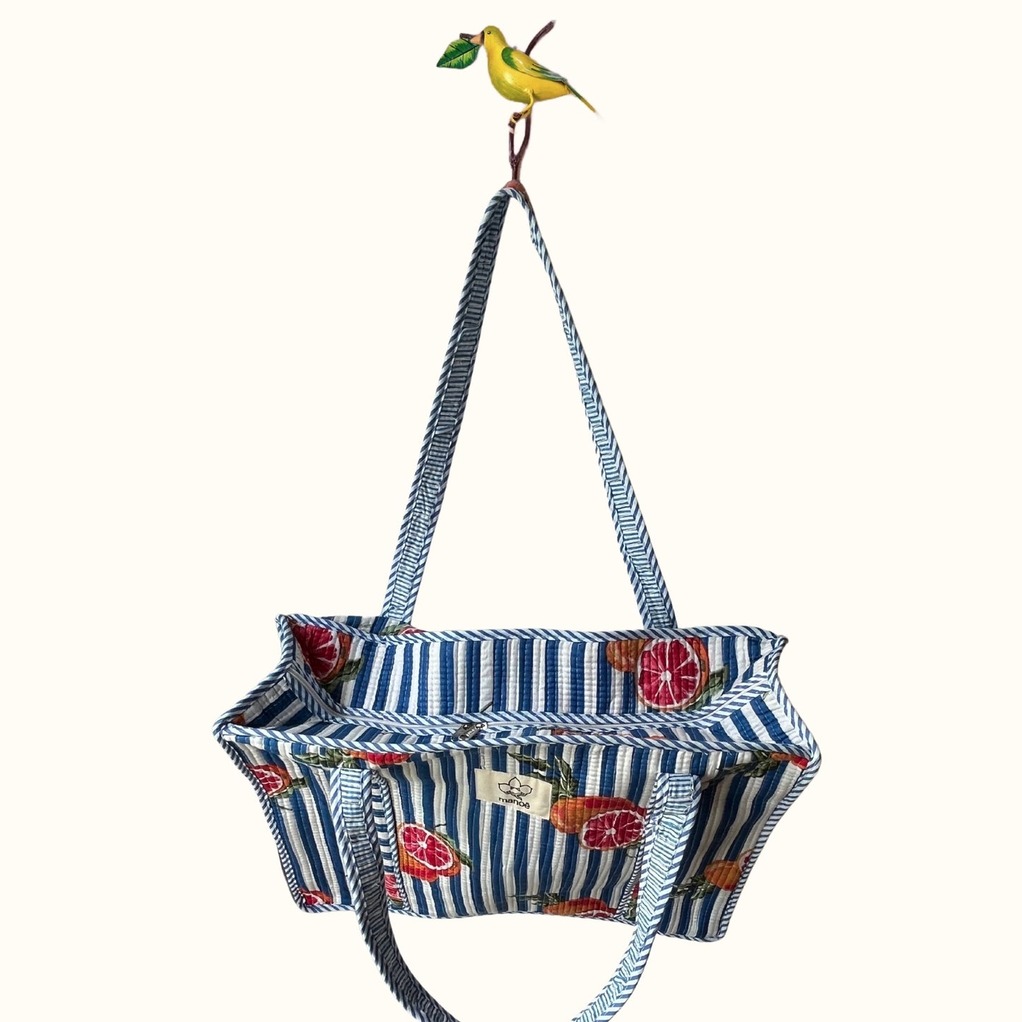 Grand tote bag à Zip – "Blood Orange Breeze"