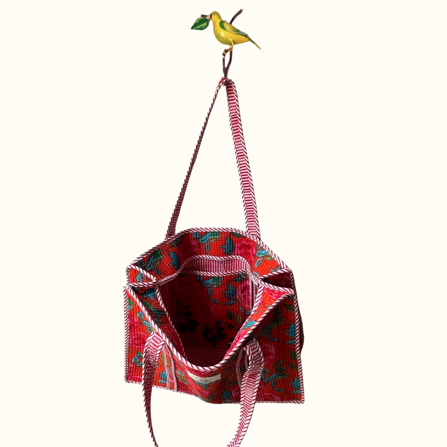 Grand tote bag à Zip "Rosy Beauty"
