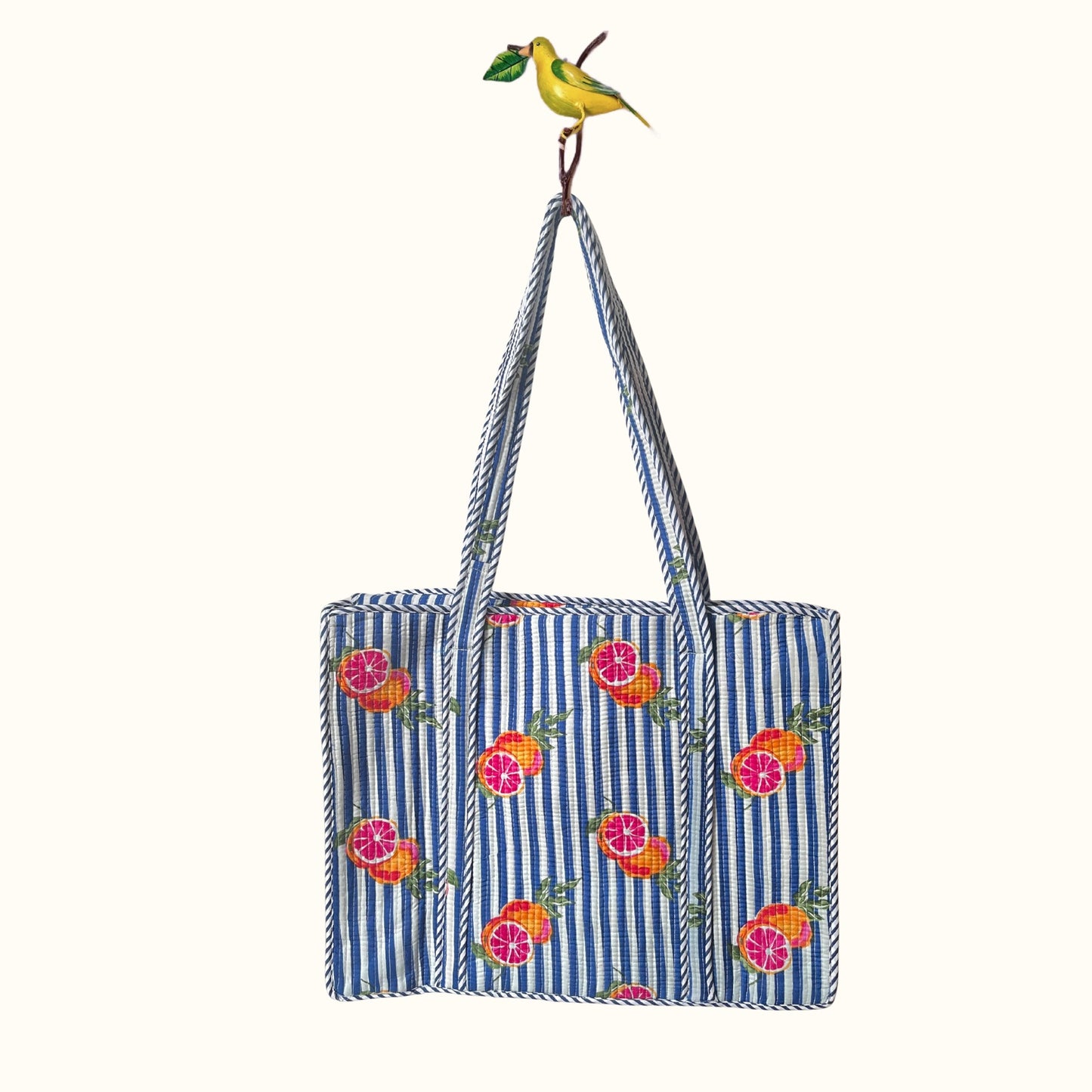 Grand tote bag à Zip – "Blood Orange Breeze 2.0"