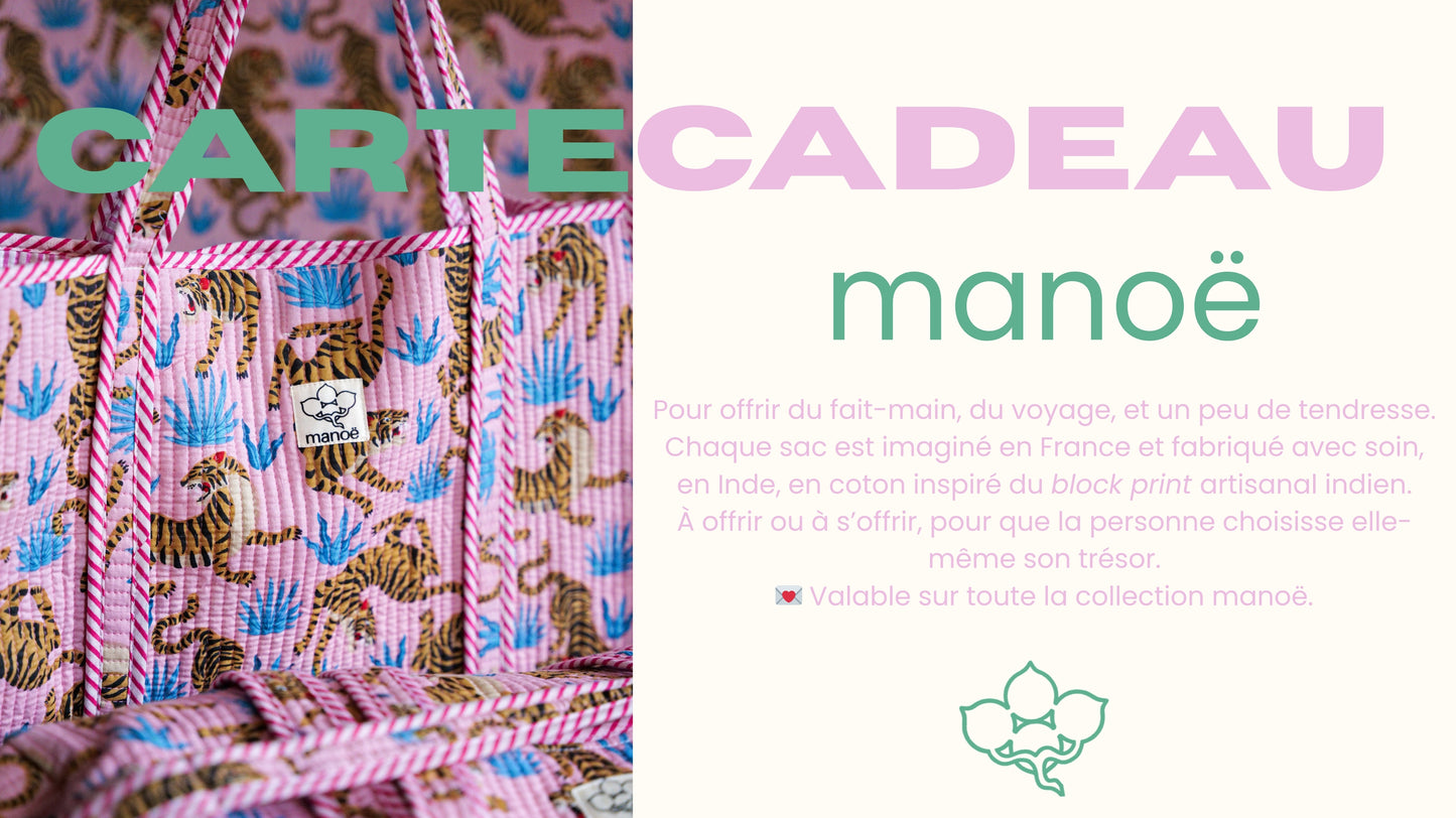Carte cadeau manoë