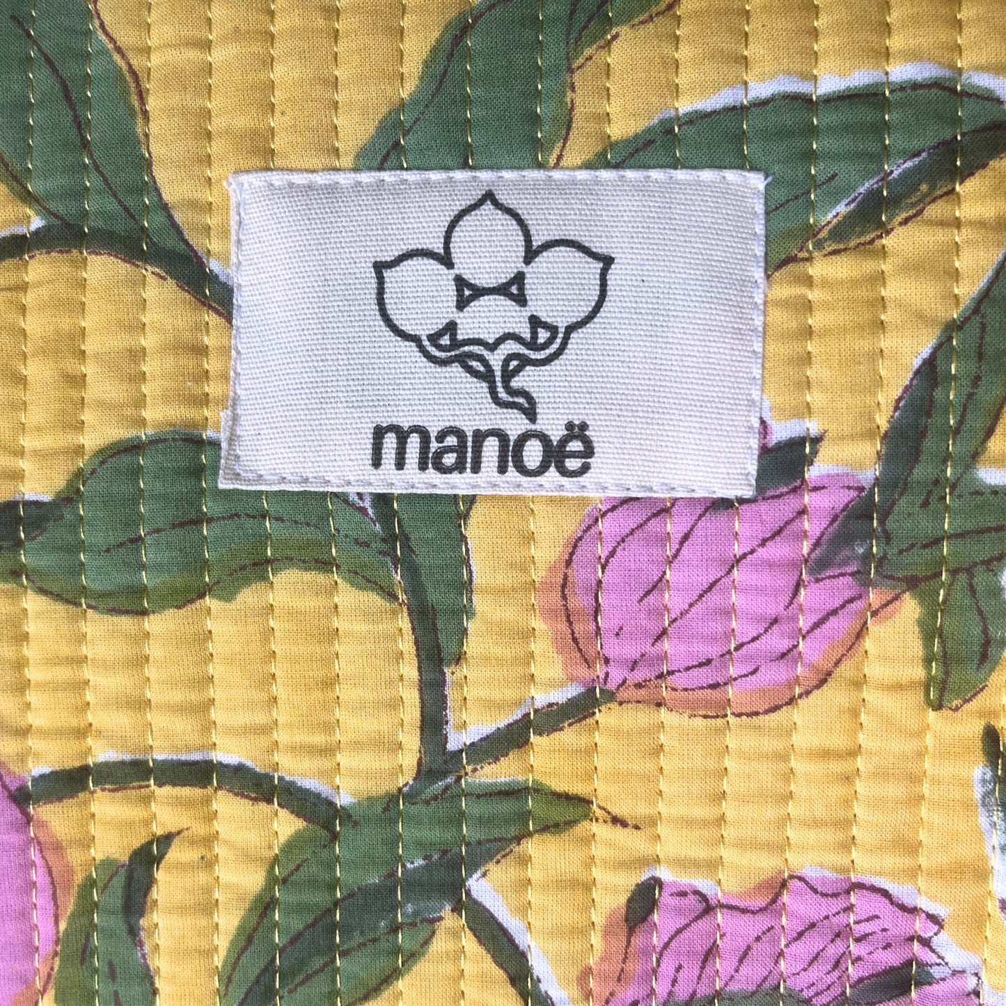 Sac demi-lune matelassé – "Sunny Bloom"