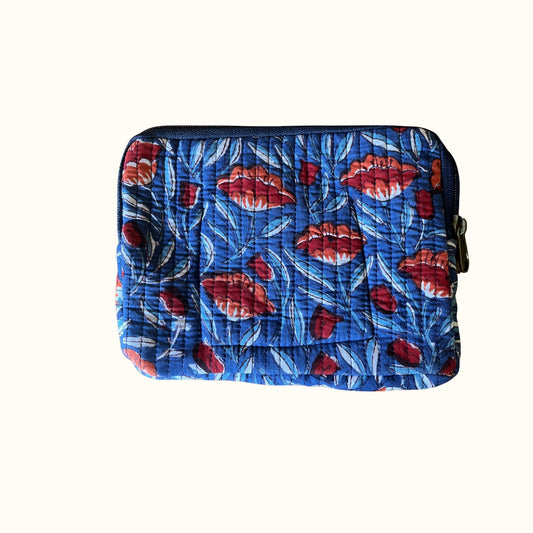 Pochette à trésors — "Blue Poppy Crush"