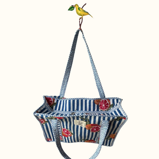 Grand tote bag à Zip  – "Blood Orange Breeze"