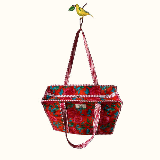 Grand tote bag à Zip   "Rosy Beauty"