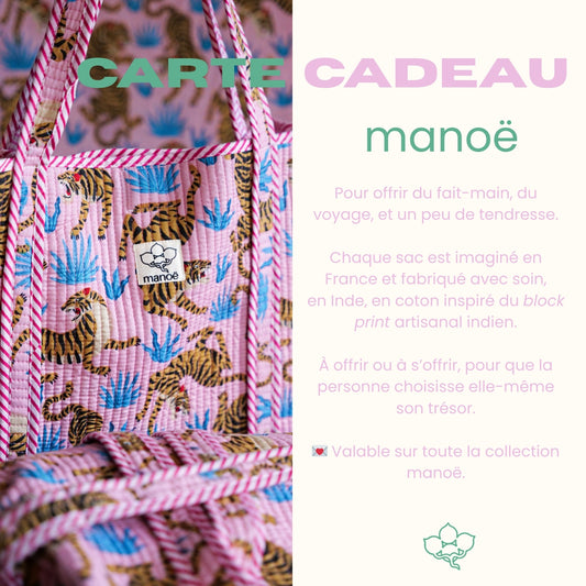 Carte cadeau manoë