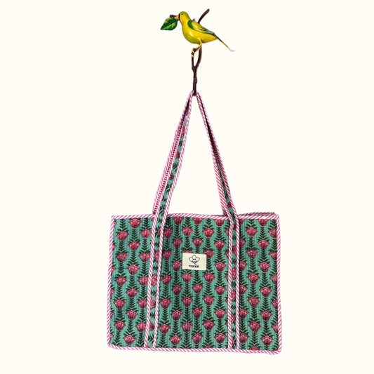 Grand tote bag "Lotus flowers beauty"
