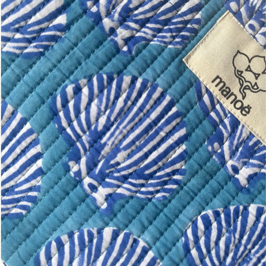 Sac demi-lune matelassé – "Ocean Shells"